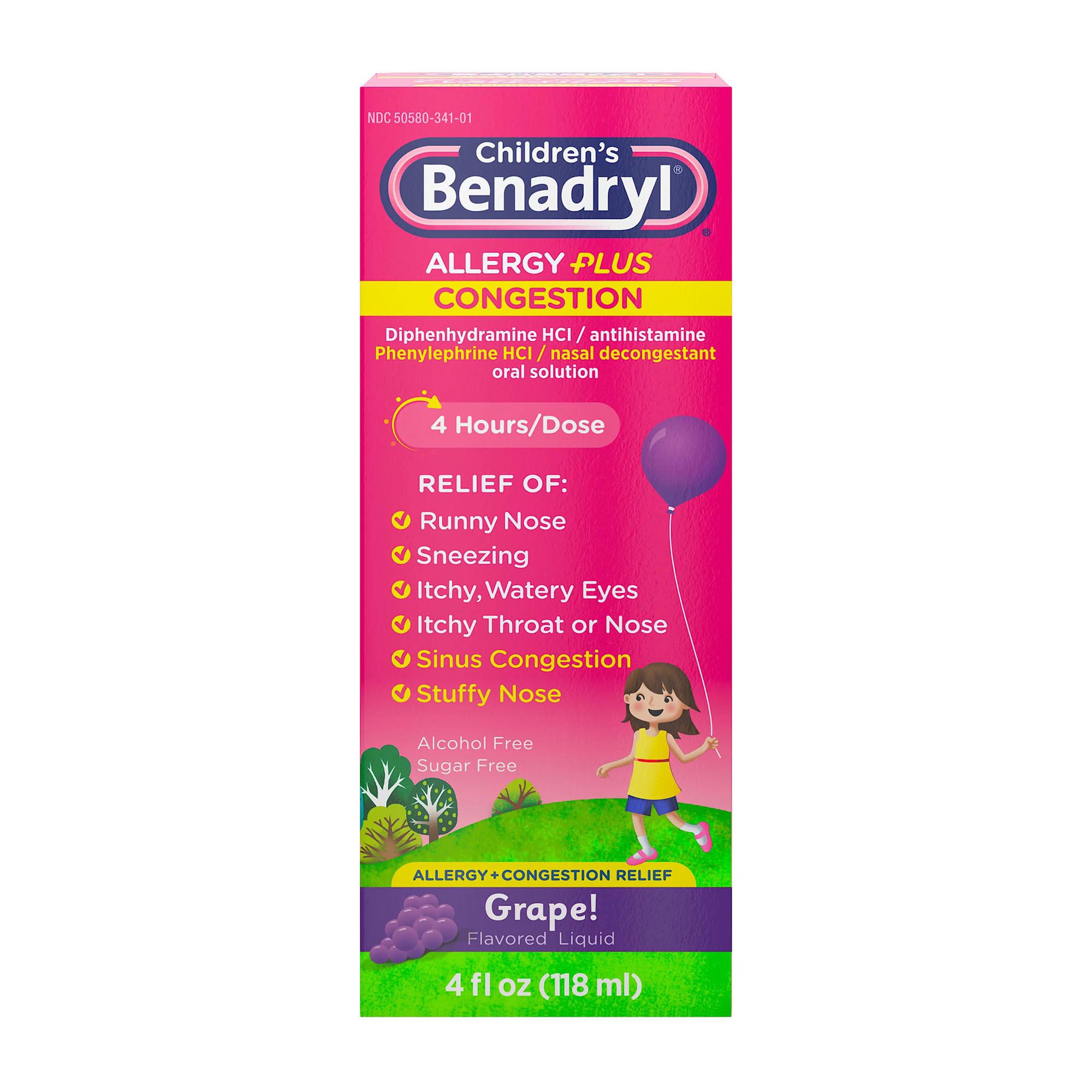 BENADRYL CHILD ALLER CHRY 4OZ